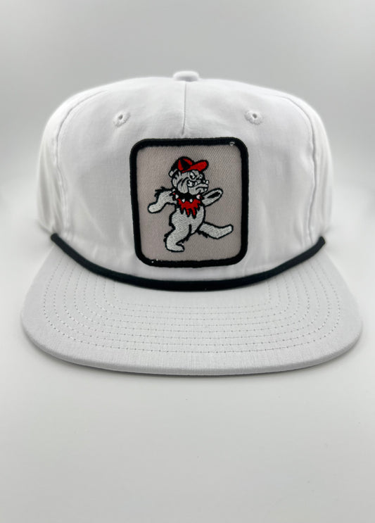 Dancing Dawg White Rope Hat